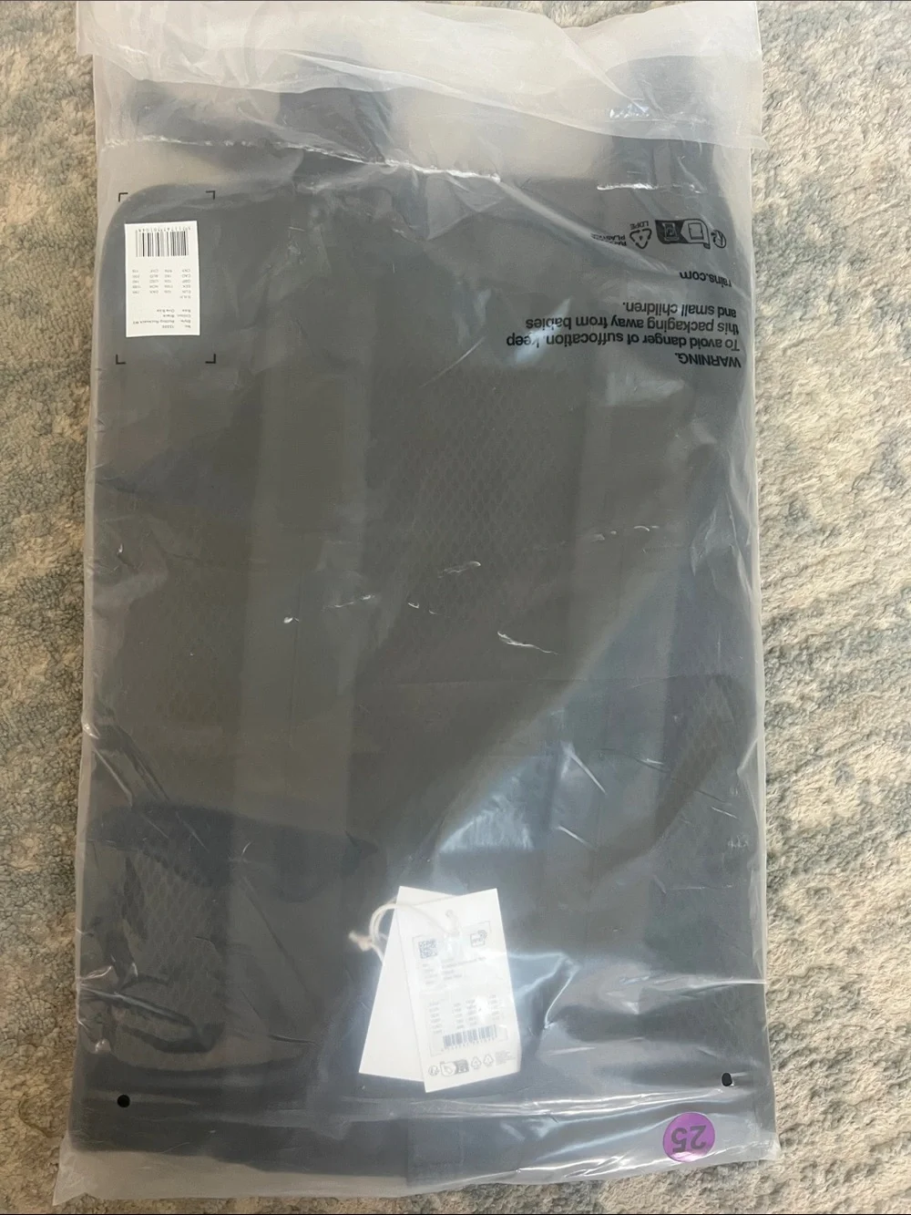 NWT | Rains Black Rolltop Backpack Unisex